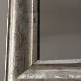 Louis Philipe silver mirror - Large vintage mirror. 71x114cm