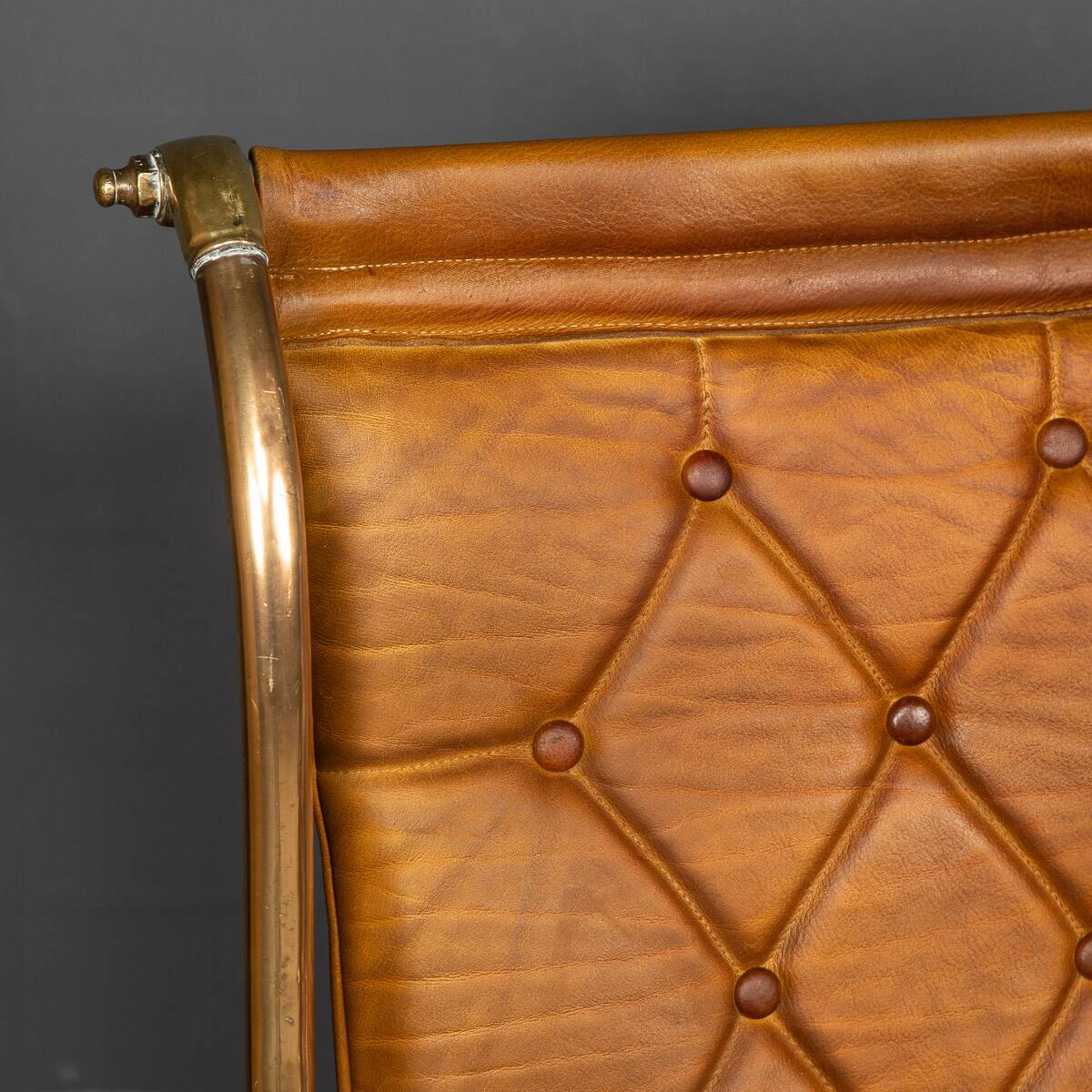 Mid 20thc british made pair of leather rocking chairs c.1950
