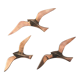 Oiseaux stylisés en laiton