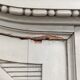 Wardrobe 3 doors, 3 drawers Louis XVI style patinated