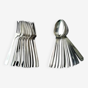 Housewife, table cutlery 24 pieces silver plated Argental