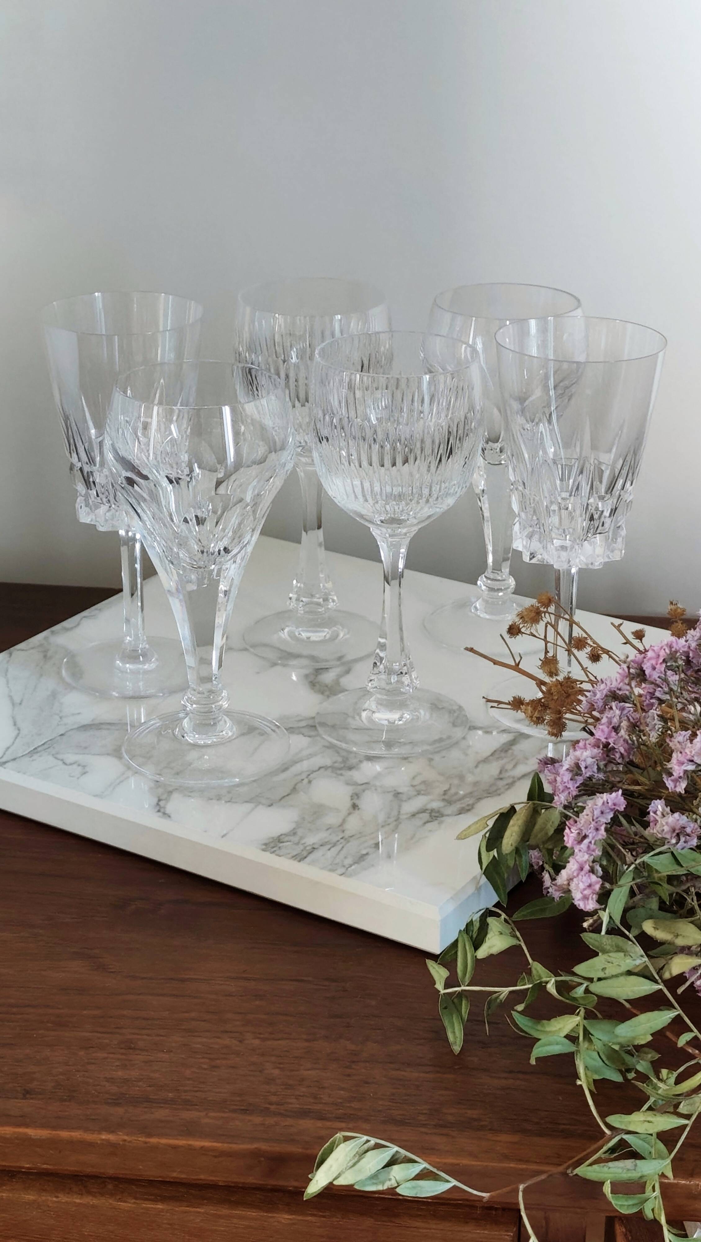 Magnificent mismatched crystal glassware set
