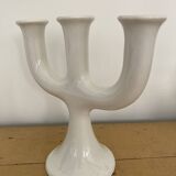 Scandinavian candlestick 3 lights white ceramic