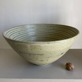 XXXL lime gray sandstone monastery salad bowl Daniel de Montmollin, Taizé 1970