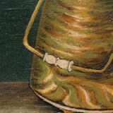 Painting still life with roses signed with J.Ter Haak,1970