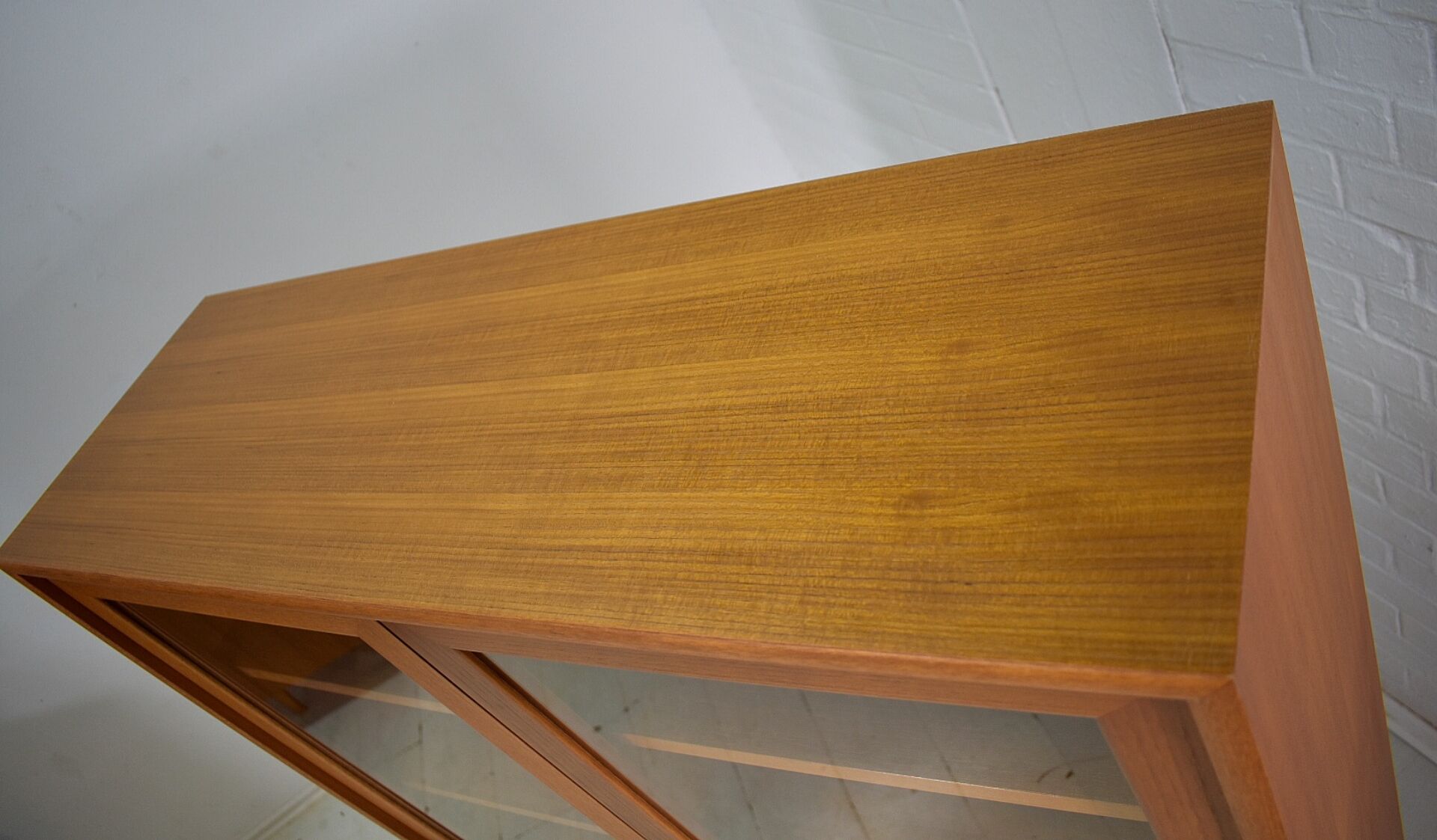 Display cabinet by WK Möbel showcase 1970s Vintage Teak