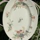 Old dish, earthenware, blueberry service Keller and Guérin Lunéville, Terre de Fer