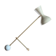 Diabolo lamp with marble counterweight
