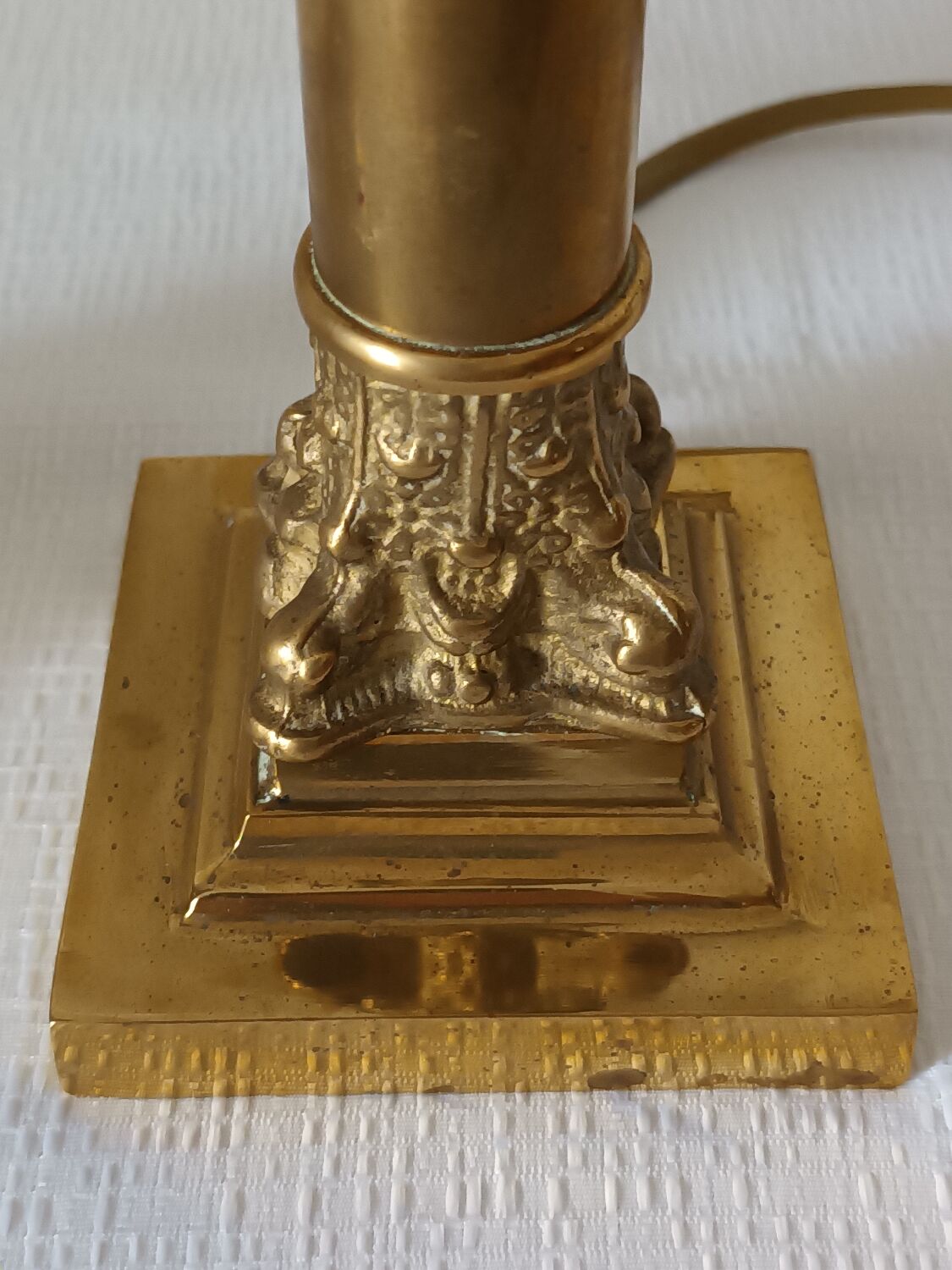 Pair of Lamp Feet in XXth Bronze