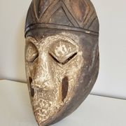 Ancient African mask (Tribe to be identified) Kwele Punu African tribal art