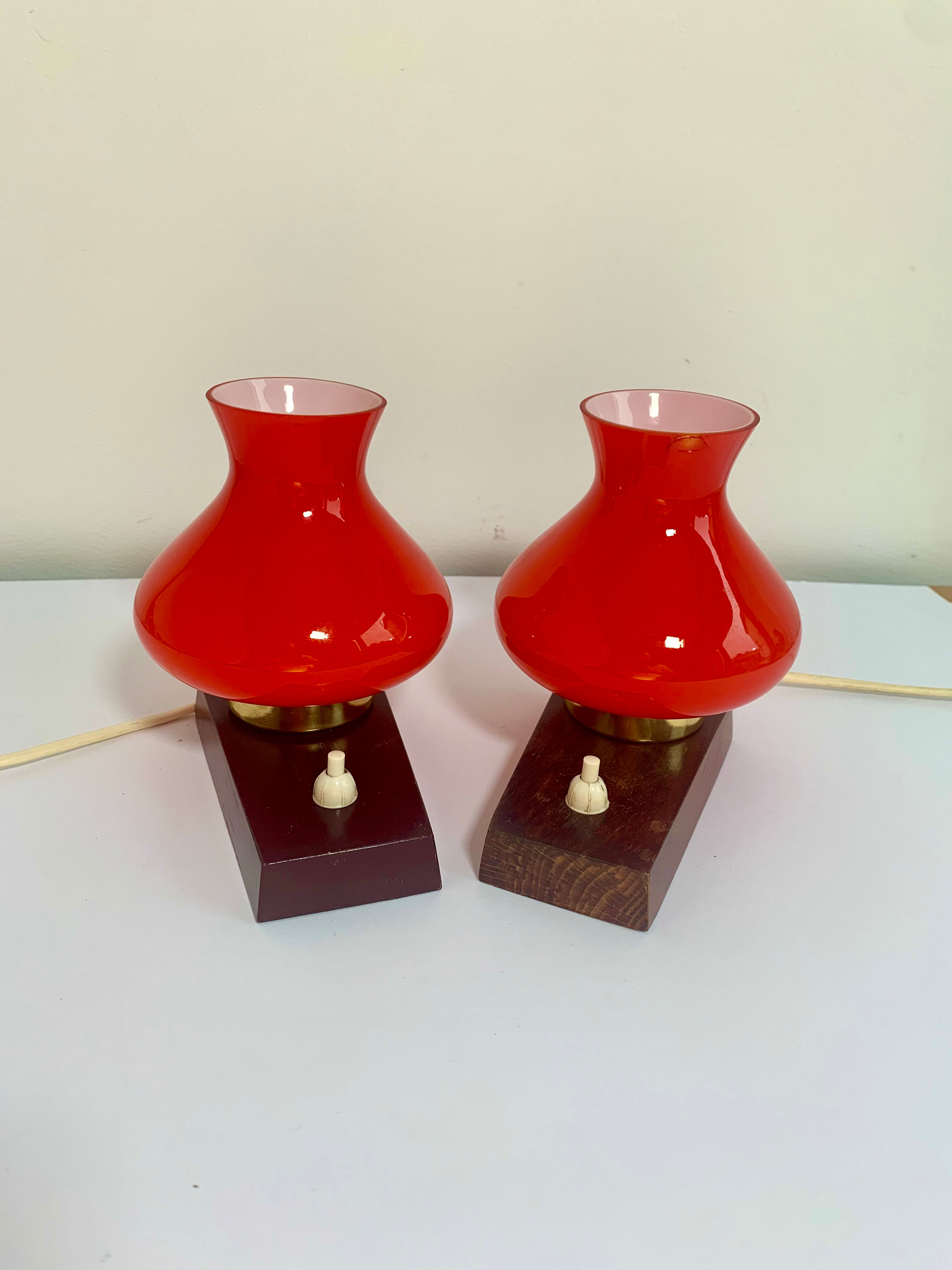 Pair of bedside lamps, Germany, 1960s