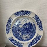 Assiette bleu porcelaine BP