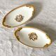 Old 1900 Creil and Montereau eyelet dishes