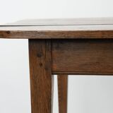 Large antique dining table for 6 to 8 people with two functional drawers