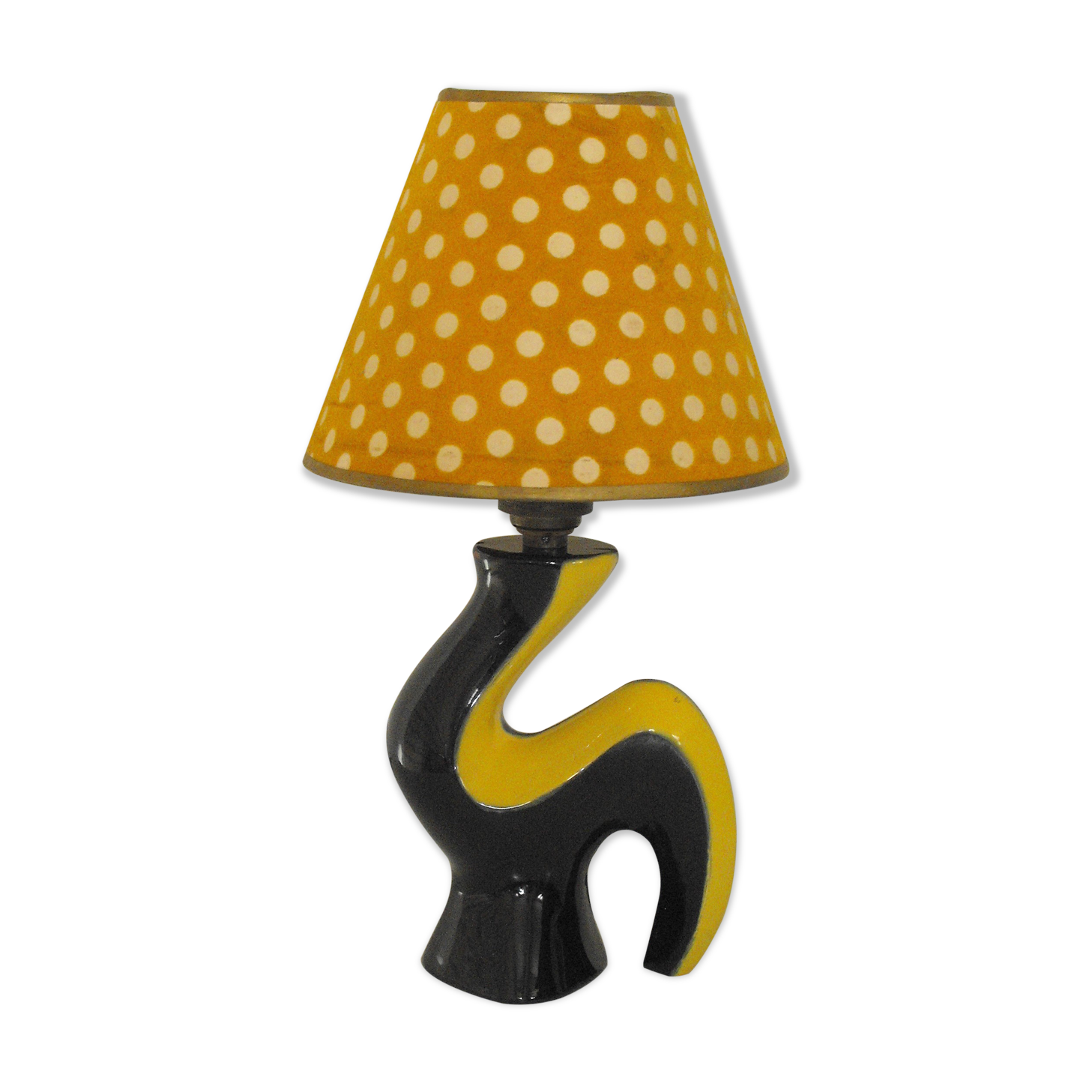 Ceramic Casserole lamp from the 60