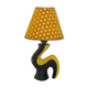 Ceramic Casserole lamp from the 60