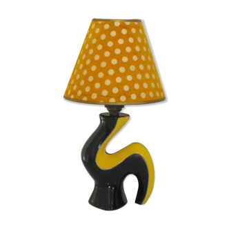 Ceramic Casserole lamp from the 60