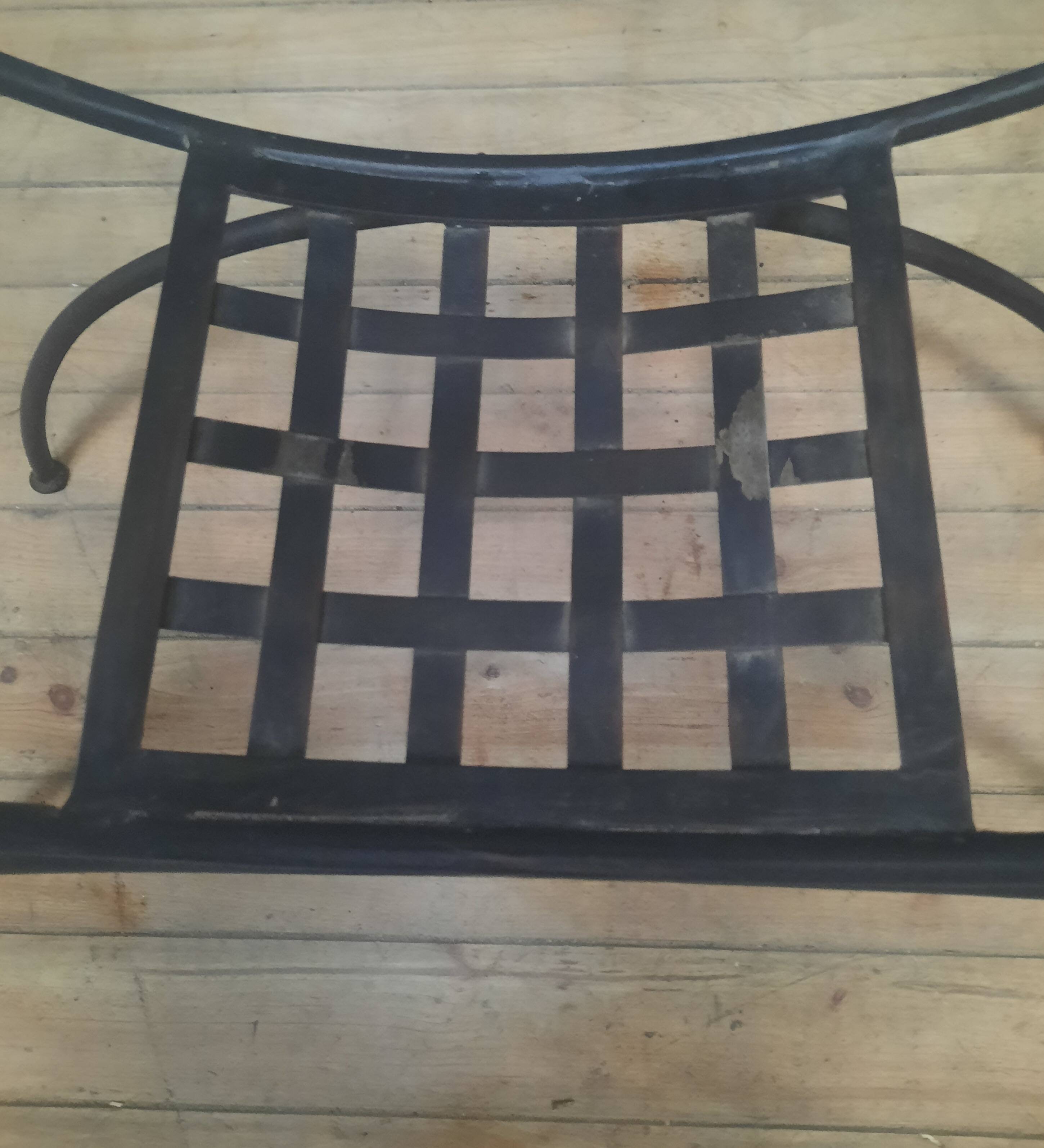 Metal and glass console