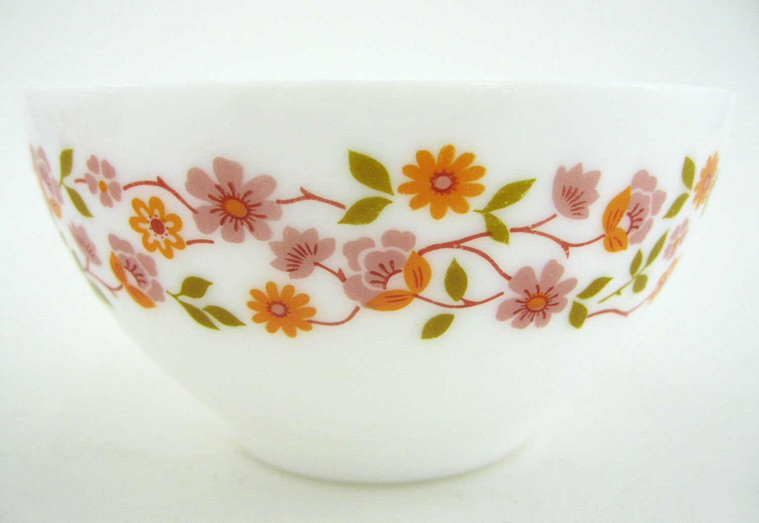 2 bowls in opal and tempered glass - Scania Arcopal France - vintage 70s