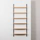 Set of six upcycled oak shelves in Poul Cadovius style.