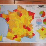 School map: france population-towns / france administrative divisions