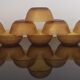 10 ramequins en verre ambré made in France vintage 70'S