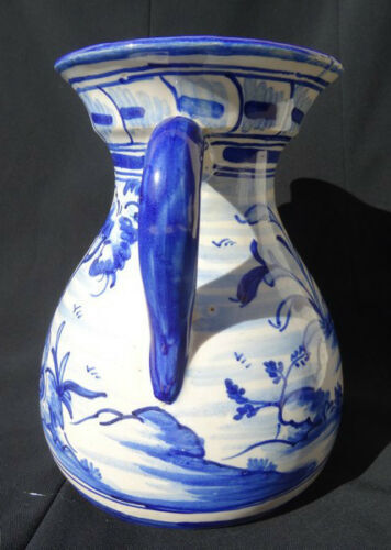 Talevera blue earthenware pitcher