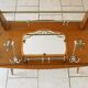 Vintage wall coat rack