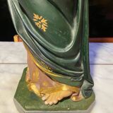 Large polychrome plaster statue of Jesus Christ