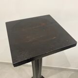 Nineteenth century black wooden fifth wheel column Napoleon III