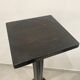 Nineteenth century black wooden fifth wheel column Napoleon III