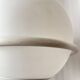 Vintage Postmodern Table Lamp by Glashütte Limburg – White Glass Globe