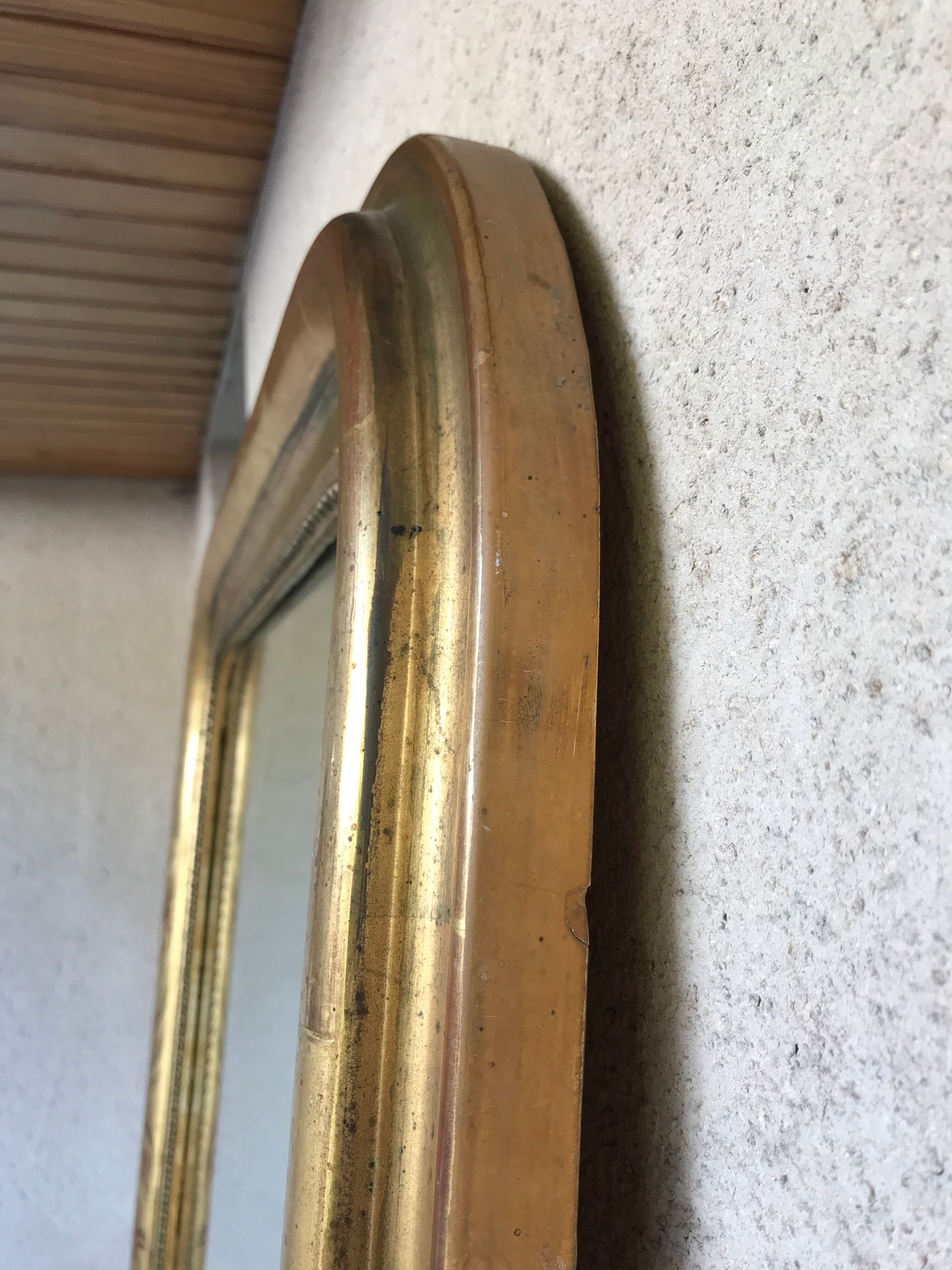 Louis Philippe Golden Mirror with Fine Gold