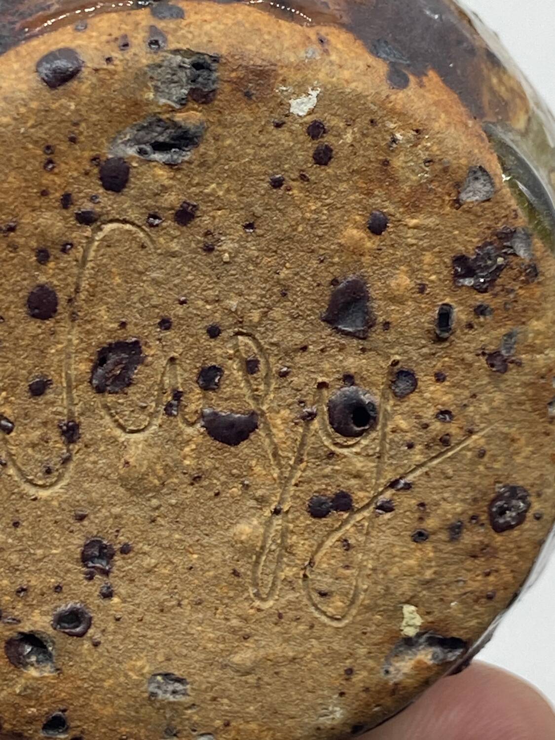 Moutardier en grès ancien / vintage, Vergy