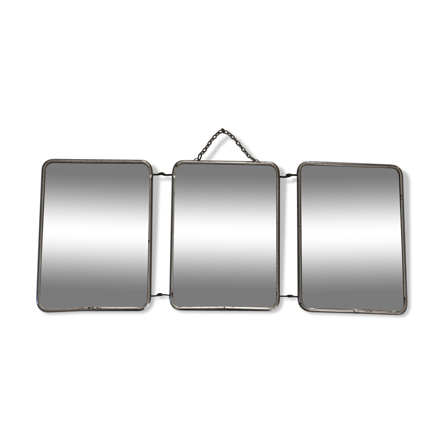 Triptych barber mirror 50x26cm