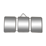 Triptych barber mirror 50x26cm