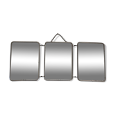 Triptych barber mirror 50x26cm