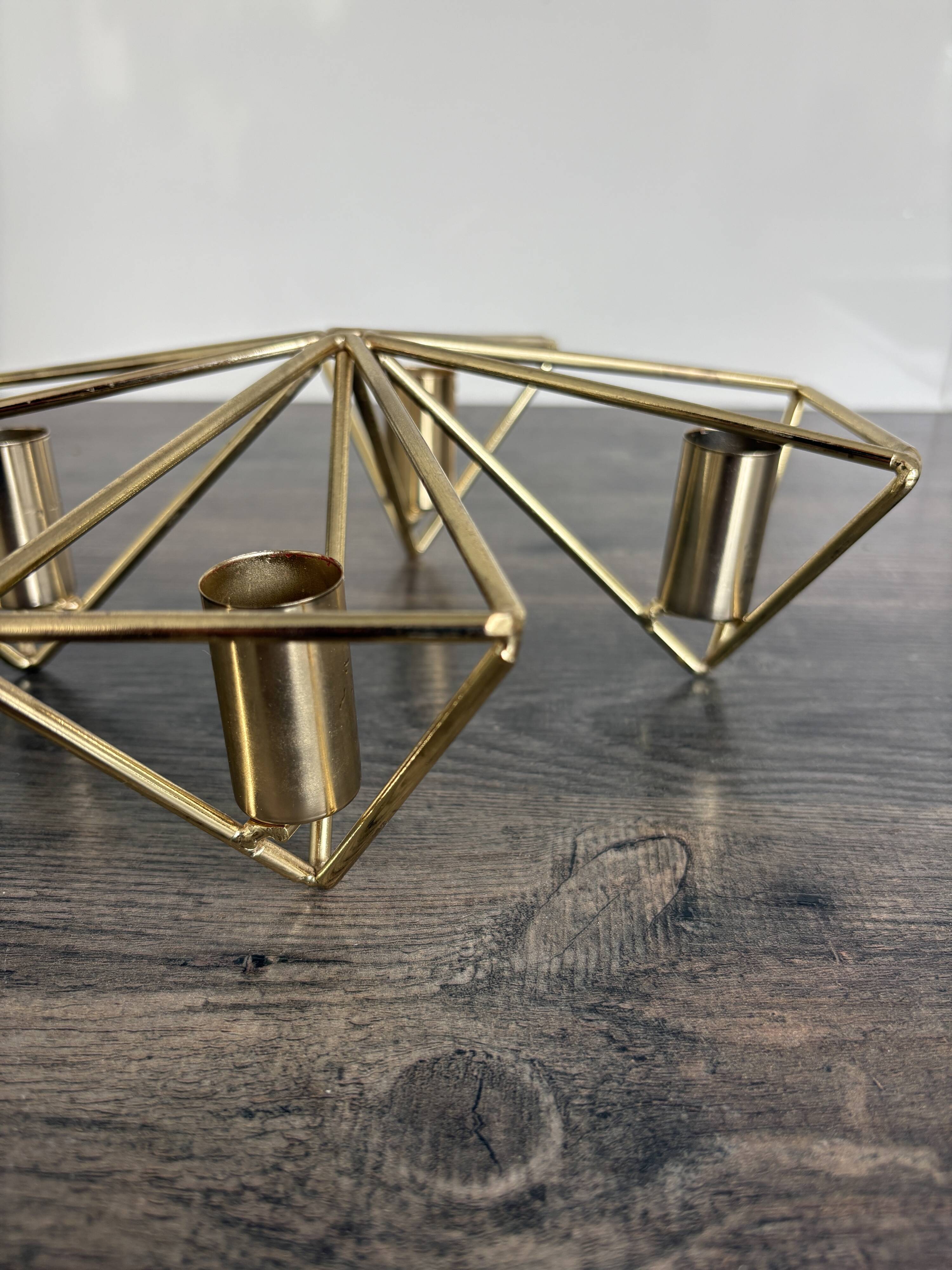 Scandinavian vintage design gold candelabra