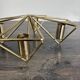 Scandinavian vintage design gold candelabra