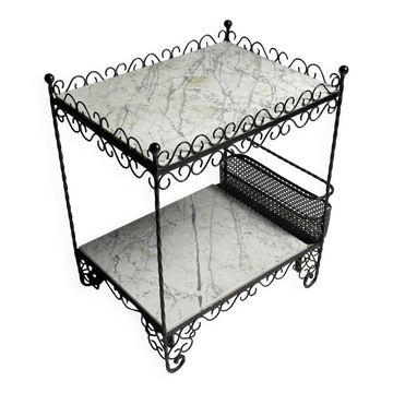 Side table drinks table marble