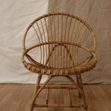 Round rattan chair