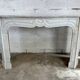 19th century white Carrara marble fireplace
