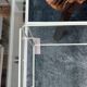3 tables gigognes Max Sauze pour Isocèle – années 70 – métal blanc & verre