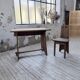 Brutalist office chair set from the 1950s.