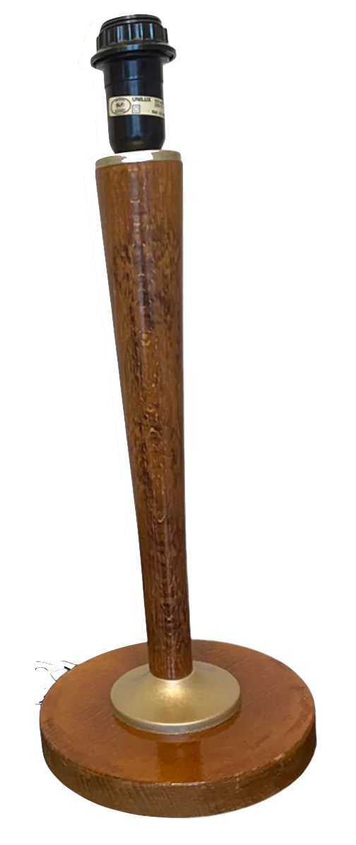 Old wooden Art Deco lamp stand