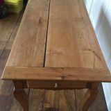 Old farmhouse table curved legs