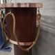 Dutch boat bar solid oak and red copper 1940 1950 art deco