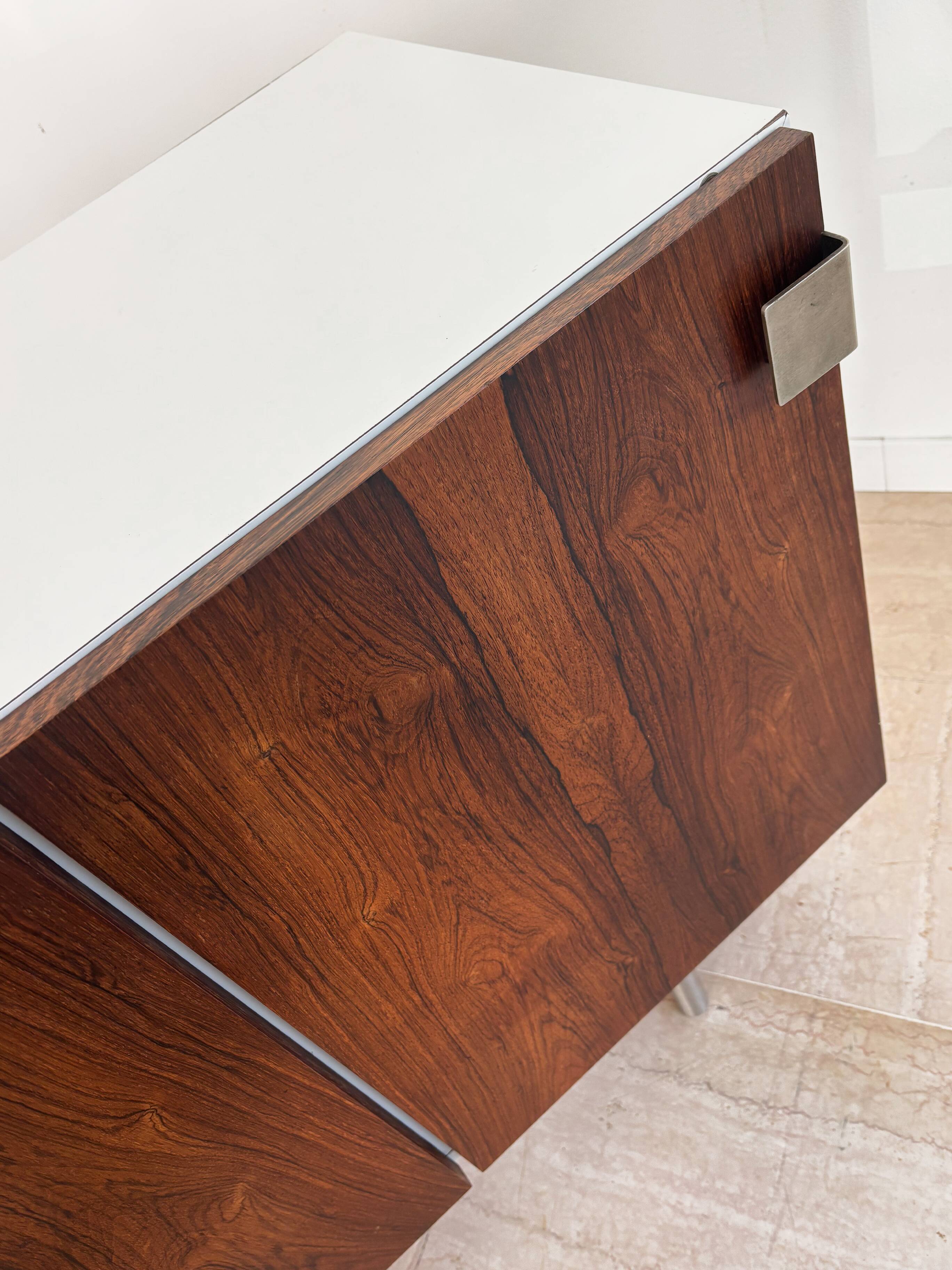Formica rosewood midcentury sideboard, Italy 1960s