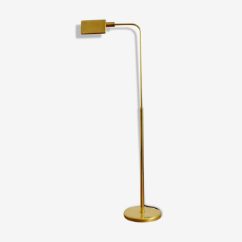 Lamppost / adjustable guided 1970s vintage gilded brass
