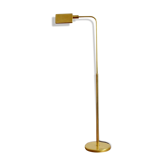 Lamppost / adjustable guided 1970s vintage gilded brass